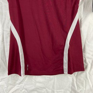 Nike | Tops | Nike Drifit Womens Dark Red Volleyball V Neck Jersey Size ...